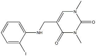 5-{[(2-iodophenyl)amino]methyl}-1,3-dimethyl-1,2,3,4-tetrahydropyrimidine-2,4-dione