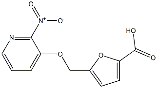 5-{[(2-nitropyridin-3-yl)oxy]methyl}furan-2-carboxylic acid Structure