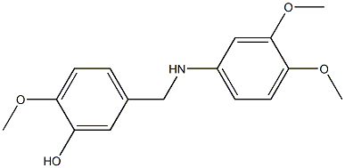 5-{[(3,4-dimethoxyphenyl)amino]methyl}-2-methoxyphenol,,结构式