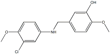 5-{[(3-chloro-4-methoxyphenyl)amino]methyl}-2-methoxyphenol