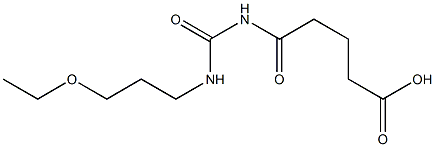 5-{[(3-ethoxypropyl)carbamoyl]amino}-5-oxopentanoic acid Structure