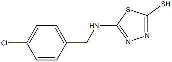 5-{[(4-chlorophenyl)methyl]amino}-1,3,4-thiadiazole-2-thiol Structure