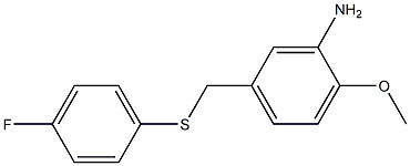 5-{[(4-fluorophenyl)sulfanyl]methyl}-2-methoxyaniline