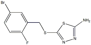 5-{[(5-bromo-2-fluorophenyl)methyl]sulfanyl}-1,3,4-thiadiazol-2-amine