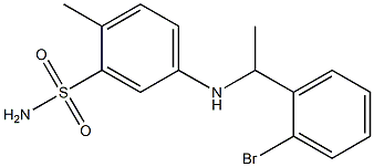 5-{[1-(2-bromophenyl)ethyl]amino}-2-methylbenzene-1-sulfonamide