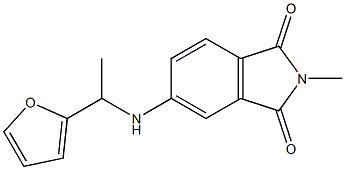 5-{[1-(furan-2-yl)ethyl]amino}-2-methyl-2,3-dihydro-1H-isoindole-1,3-dione Structure
