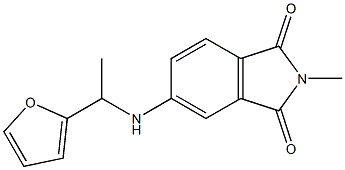 5-{[1-(furan-2-yl)ethyl]amino}-2-methyl-2,3-dihydro-1H-isoindole-1,3-dione|