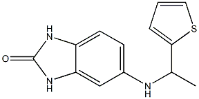 5-{[1-(thiophen-2-yl)ethyl]amino}-2,3-dihydro-1H-1,3-benzodiazol-2-one Structure