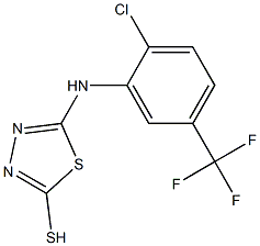  5-{[2-chloro-5-(trifluoromethyl)phenyl]amino}-1,3,4-thiadiazole-2-thiol