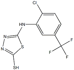 5-{[2-chloro-5-(trifluoromethyl)phenyl]amino}-1,3,4-thiadiazole-2-thiol Structure