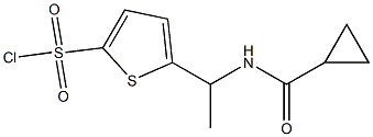 5-{1-[(cyclopropylcarbonyl)amino]ethyl}thiophene-2-sulfonyl chloride|