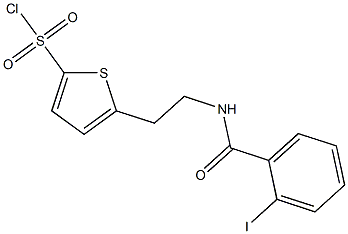 5-{2-[(2-iodophenyl)formamido]ethyl}thiophene-2-sulfonyl chloride