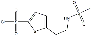 5-{2-[(methylsulfonyl)amino]ethyl}thiophene-2-sulfonyl chloride,,结构式