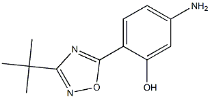 5-amino-2-(3-tert-butyl-1,2,4-oxadiazol-5-yl)phenol Structure