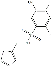 5-amino-2,4-difluoro-N-(furan-2-ylmethyl)benzene-1-sulfonamide Structure