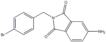 5-amino-2-[(4-bromophenyl)methyl]-2,3-dihydro-1H-isoindole-1,3-dione Structure