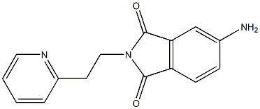 5-amino-2-[2-(pyridin-2-yl)ethyl]-2,3-dihydro-1H-isoindole-1,3-dione Structure