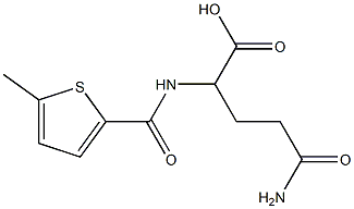 5-amino-2-{[(5-methylthien-2-yl)carbonyl]amino}-5-oxopentanoic acid,,结构式