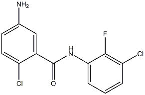 5-amino-2-chloro-N-(3-chloro-2-fluorophenyl)benzamide Structure
