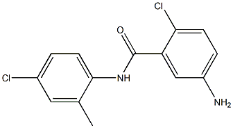 5-amino-2-chloro-N-(4-chloro-2-methylphenyl)benzamide 结构式