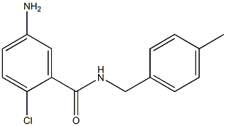 5-amino-2-chloro-N-(4-methylbenzyl)benzamide,,结构式