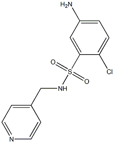 5-amino-2-chloro-N-(pyridin-4-ylmethyl)benzene-1-sulfonamide Structure