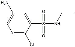 5-amino-2-chloro-N-ethylbenzene-1-sulfonamide Structure