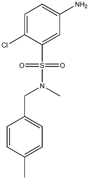 5-amino-2-chloro-N-methyl-N-[(4-methylphenyl)methyl]benzene-1-sulfonamide