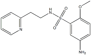 5-amino-2-methoxy-N-[2-(pyridin-2-yl)ethyl]benzene-1-sulfonamide Struktur
