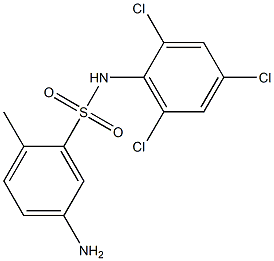 5-amino-2-methyl-N-(2,4,6-trichlorophenyl)benzene-1-sulfonamide Structure