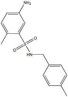5-amino-2-methyl-N-[(4-methylphenyl)methyl]benzene-1-sulfonamide|