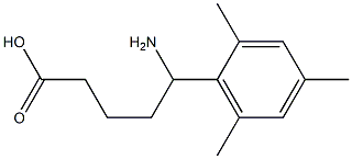 5-amino-5-(2,4,6-trimethylphenyl)pentanoic acid 结构式