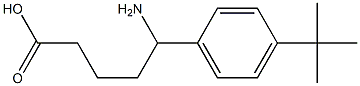 5-amino-5-(4-tert-butylphenyl)pentanoic acid,,结构式