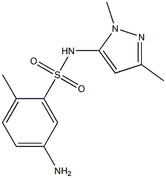 5-amino-N-(1,3-dimethyl-1H-pyrazol-5-yl)-2-methylbenzene-1-sulfonamide Structure