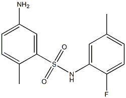 5-amino-N-(2-fluoro-5-methylphenyl)-2-methylbenzene-1-sulfonamide