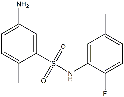 5-amino-N-(2-fluoro-5-methylphenyl)-2-methylbenzene-1-sulfonamide|