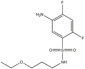 5-amino-N-(3-ethoxypropyl)-2,4-difluorobenzene-1-sulfonamide