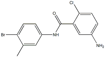 5-amino-N-(4-bromo-3-methylphenyl)-2-chlorobenzamide Structure