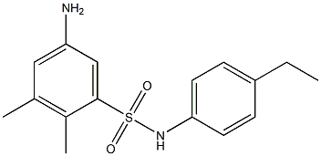 5-amino-N-(4-ethylphenyl)-2,3-dimethylbenzene-1-sulfonamide Struktur