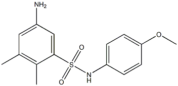 5-amino-N-(4-methoxyphenyl)-2,3-dimethylbenzene-1-sulfonamide,,结构式