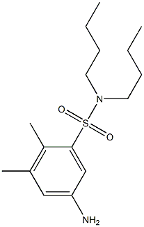 5-amino-N,N-dibutyl-2,3-dimethylbenzene-1-sulfonamide 化学構造式