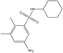 5-amino-N-cyclohexyl-2,3-dimethylbenzene-1-sulfonamide Structure
