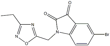  5-bromo-1-[(3-ethyl-1,2,4-oxadiazol-5-yl)methyl]-2,3-dihydro-1H-indole-2,3-dione