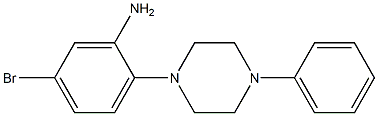 5-bromo-2-(4-phenylpiperazin-1-yl)aniline,,结构式