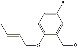 5-bromo-2-(but-2-en-1-yloxy)benzaldehyde Structure