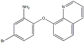 5-bromo-2-(quinolin-8-yloxy)aniline,,结构式