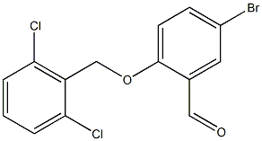 5-bromo-2-[(2,6-dichlorophenyl)methoxy]benzaldehyde,,结构式