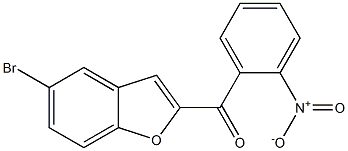 5-bromo-2-[(2-nitrophenyl)carbonyl]-1-benzofuran,,结构式