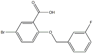 1002970-27-5 5-bromo-2-[(3-fluorophenyl)methoxy]benzoic acid