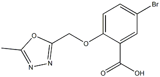  5-bromo-2-[(5-methyl-1,3,4-oxadiazol-2-yl)methoxy]benzoic acid